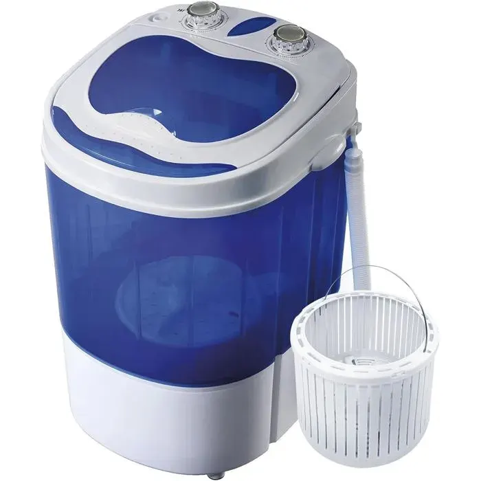 Camp Mini Machine À Laver Portable Essorage Camping Capacité 3Kg De Linge Idéal Voyages Caravanes Et Camping-Cars Petite Laveu
