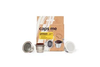 Capsule café 3 capsules de cafe reutilisables CAPS ME - compatibles Nespresso