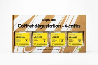 Capsule café Caps Me Coffret de 4 cafés pour capsules réutilisables