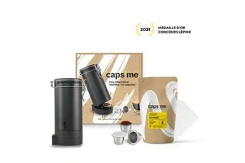 Capsule café Le coffret CAPS ME noir - capsules reutilisables - compatible Nespresso