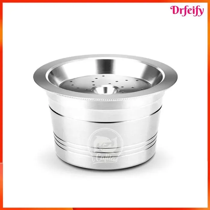 Capsule café réutilisable - AKOZON - 46x26 mm - Inox 304 - Compatible ALDI/K-fee/Caffitaly/Cafissimo - Haute pression