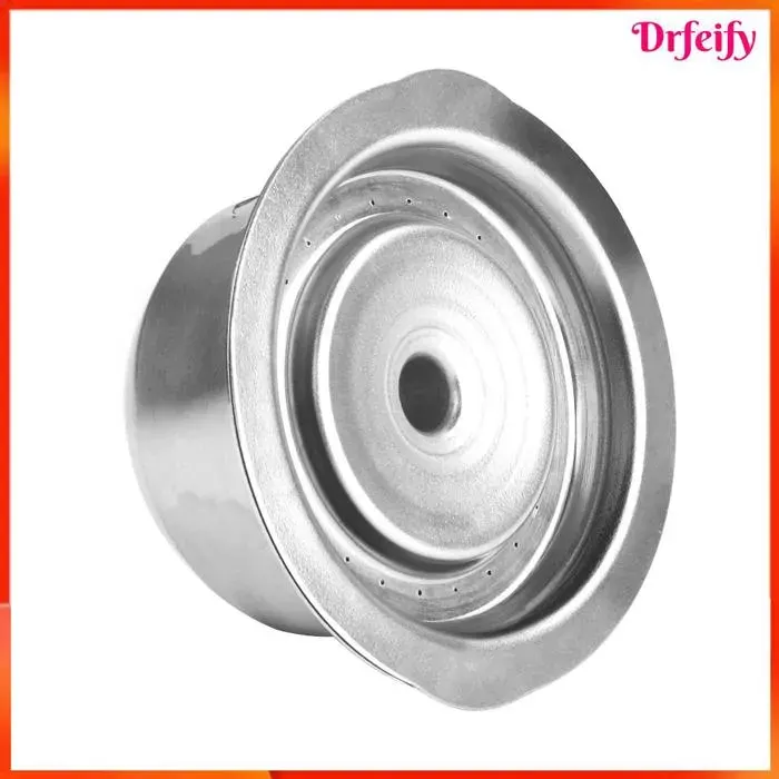 Capsule de café remplissable - AKOZON - 12g inox - Compatible Vertuo - Acier inoxydable - Argent