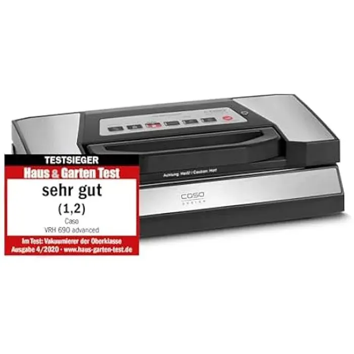CASO VRH 690 advanced Machine à souder sous vide professionnelle avec 2 rouleaux de film force daspiration réglable et temps de