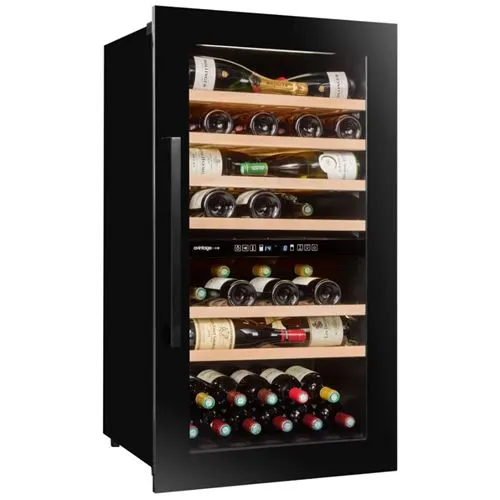 Cave de service double zone, integrable en colonne de hauteur 105 cm, specialement concue pour un alignement parfait avec four et micro-ondes