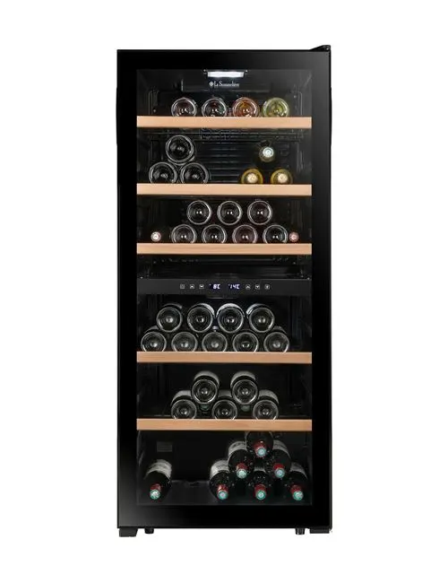 Cave de service La Sommeliere LS102DZBLACK 102 bouteilles Noir