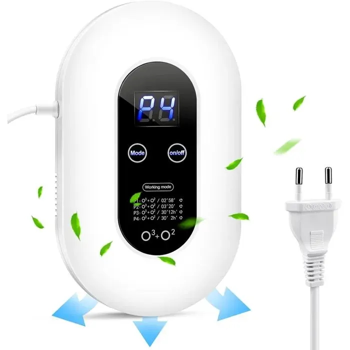 Ce purificateur dair générateur dozone élimine les odeurs et convient à une utilisation dans les voitures.