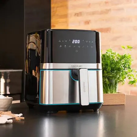 Cecotec 03317 friteuse Unique 5,5 L Autonome 1700 W Friteuse d'air chaud Noir, Acier inoxydable - Neuf — vue 3