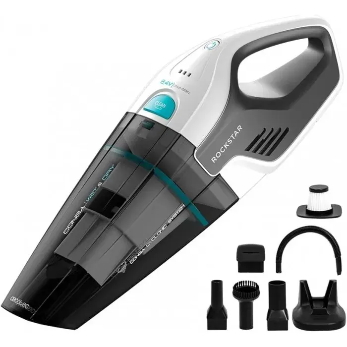 Cecotec Aspirador de Mano sin Cable Conga Rockstar Hand 84V 50 W Sin Bolsa Sólidos y Líquidos Autonomía 20 mins