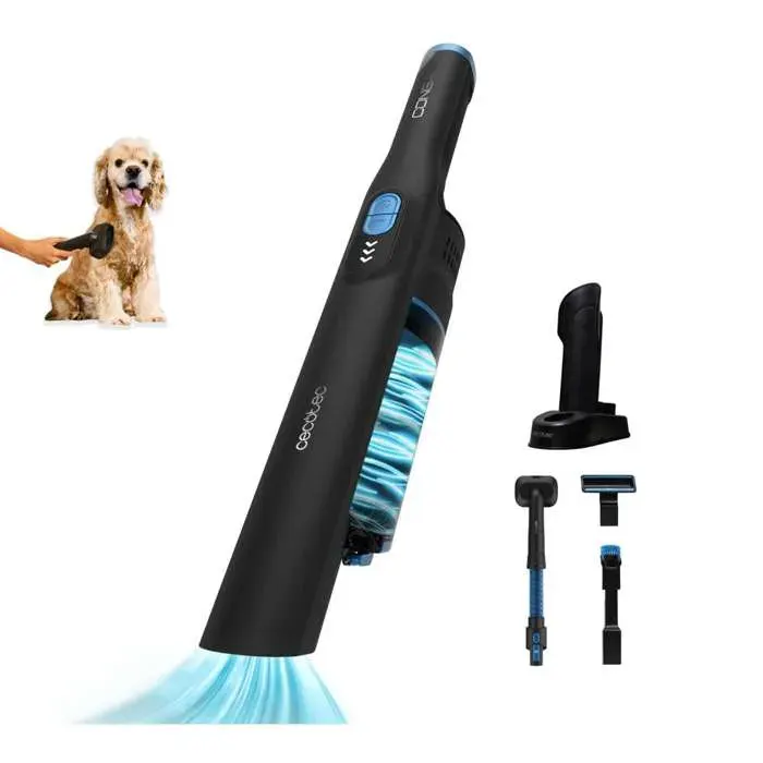 Cecotec Aspirateur à Main sans Fil Conga Rockstar Micro + Animal. 200 W Moteur Digital Brushless 20 kPa 2 Modes : Turbo et