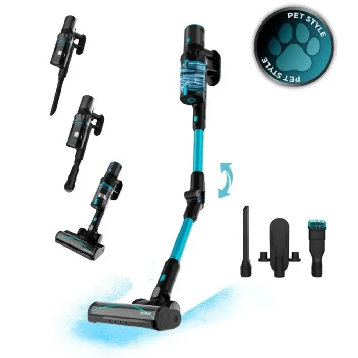 Cecotec Aspirateur Balai sans Fil Conga Rockstar 3500 Storm Pet Flex. 500W 150AW Autonomie de 70 en Mode Éco Brosse