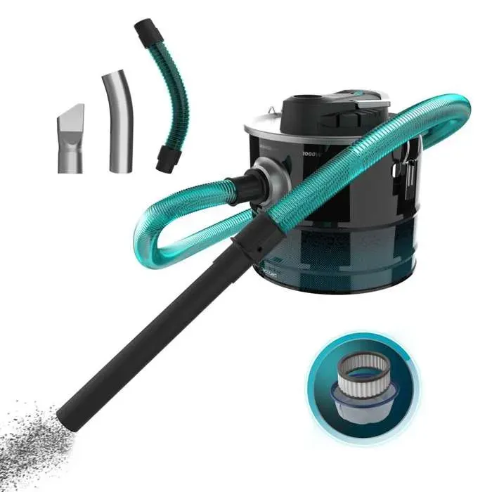 Cecotec Aspirateur de Cendres Conga Ash 3000 Home 15L. Puissance de 1000 W Puissance daspiration de 15 kPa Tube à revêtement
