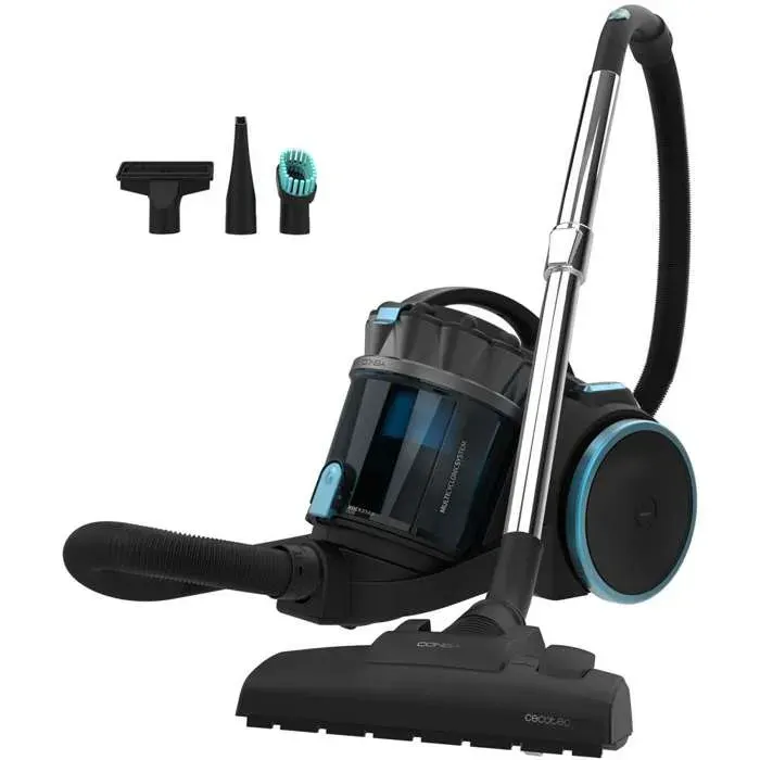 Cecotec Aspirateur sans Sac Conga Rockstar Multicyclonic XL Aspirateur Traineau 800 W Multicyclonique 20 kPa Capacité de 4