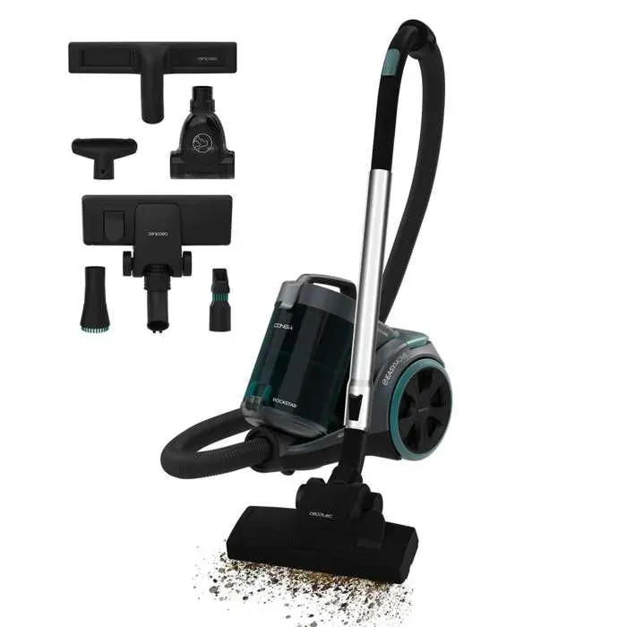 Cecotec Aspirateur sans Sac Conga Rockstar Multicyclonic XL PowerStyle. Aspirateurs Traîneaux 900W Régulateur de Puissance