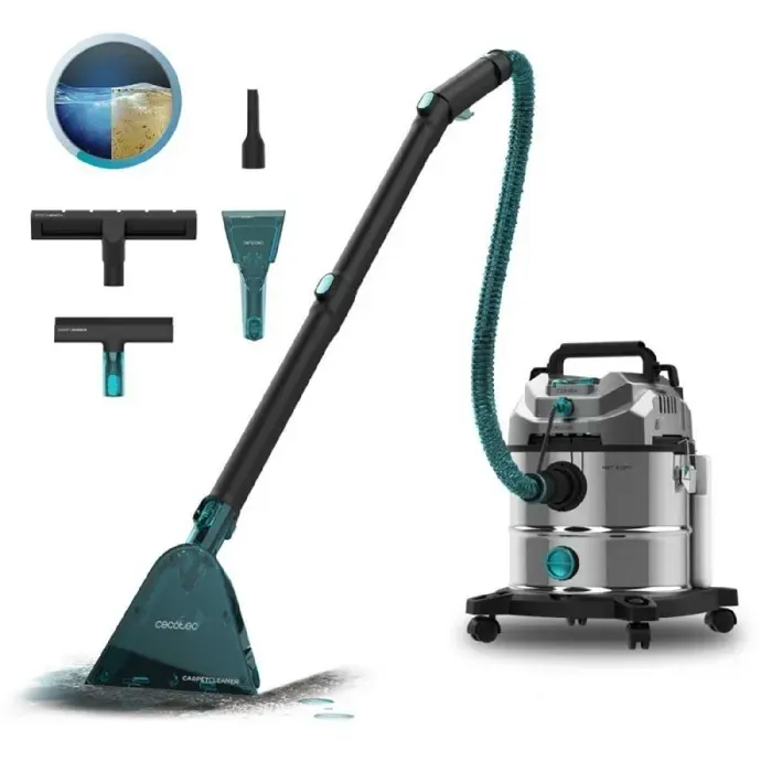 Cecotec Aspirateur Solides Liquides Tapisseries et Moquettes avec Fil Conga CarpetClean 20000 Pro Ultra. 1600W 21kPa de