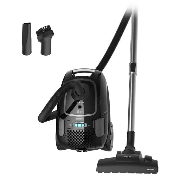 Cecotec Aspirateur Traîneau avec Sac 4L Conga Powerbag 4000 XL. 890 W Filtration à Haute Efficacité Tube Télescopique en