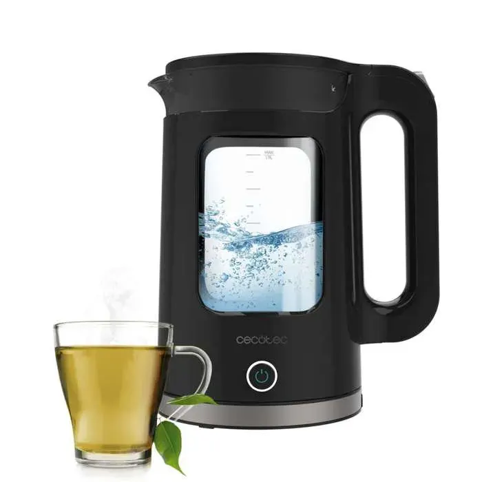 Cecotec Bouilloire Électrique 17L Thermosense 330 Glassy 2200W Corps en Verre Borosilicate Filtre Anticalcaire