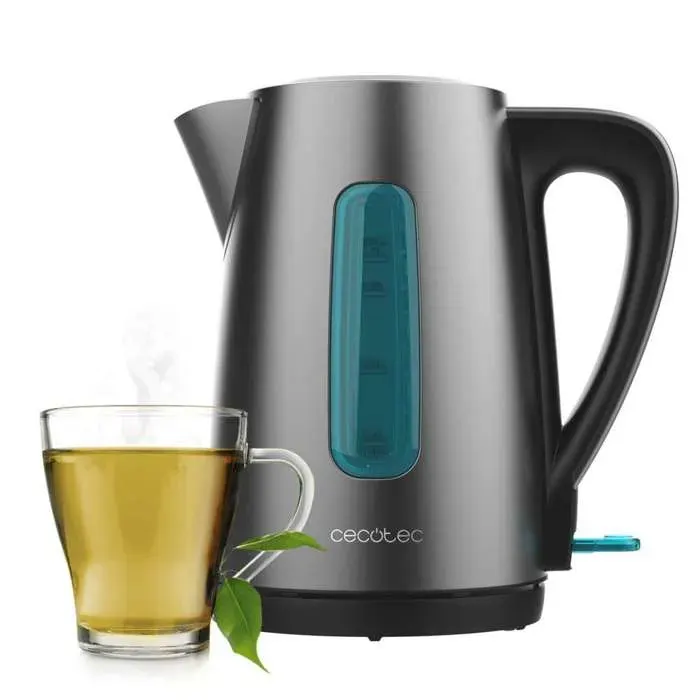 Cecotec Bouilloire Électrique dEau de 17L Thermosense 210 Steel. 2200W Corps en Acier Inoxydable