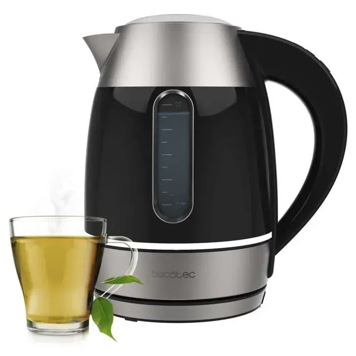 Cecotec Bouilloire Electrique Thermosense 400 VisionLight. Puissance 2200 W Acier Inoxydable Cool Touch Écran Tactile