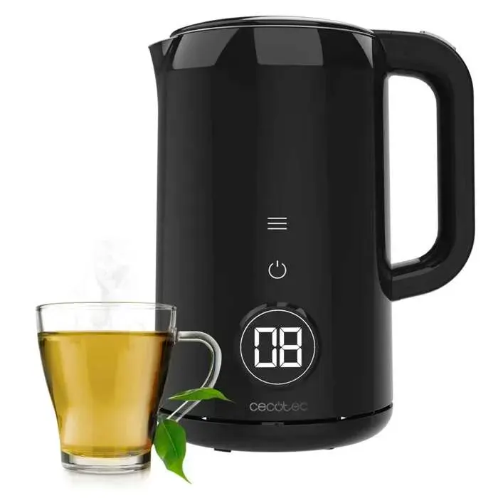 Cecotec Bouilloire Électrique Thermosense 600 Touch Neo. 17 L Écran Tactile 2200 W Intérieur en Acier Inoxydable