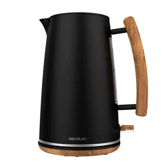 Cecotec Bouilloire ThermoSense 400 Black Woody 17 L de capacité et 3000 W Hautement résistant à la corrosion et entièrement