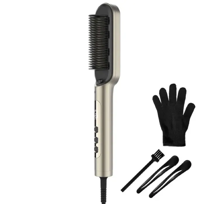 Cecotec Brosse Lissante avec Technologie Ionique InstantCare Lisse IonTech. 23 Dents 9 Réglages de Température Revêtement