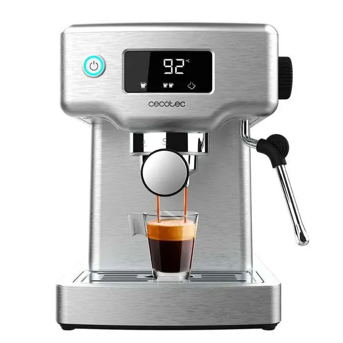 Cecotec Cafetière espresso Power Espresso 20 Barista Compact. 1465 W Thermoblock 20 bars Vaporisateur 2 tasses de café