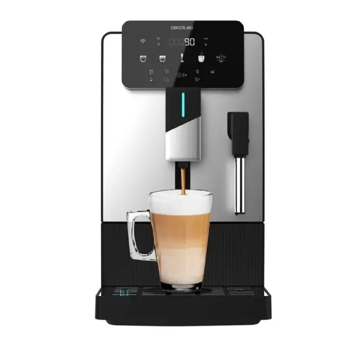 Cecotec Cafetière Superautomatique Cremmaet Steam. 19 Bars 5 Niveaux de Mouture Réservoir dEau 11L et Grains 150g
