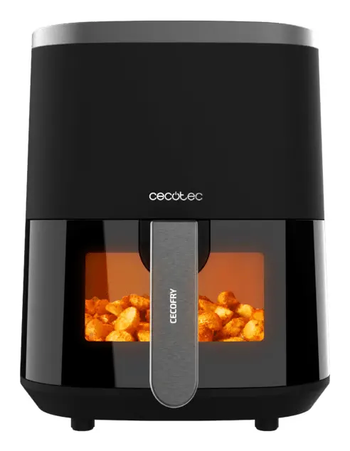 Cecotec Cecofry Fantastik Window 4000 Unique 4 L Autonome 1400 W Friteuse d'air chaud Noir - Neuf