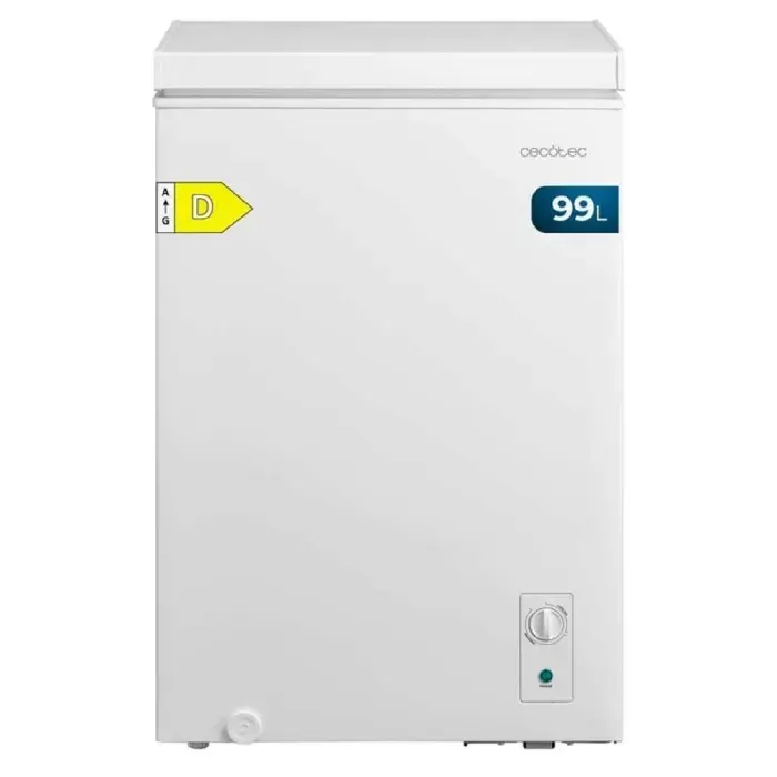 Cecotec Congélateur Coffre 99L Bolero CoolMarket Chest 99M White D. Panier Contrôle Mécanique LED UltraContact D-Cool
