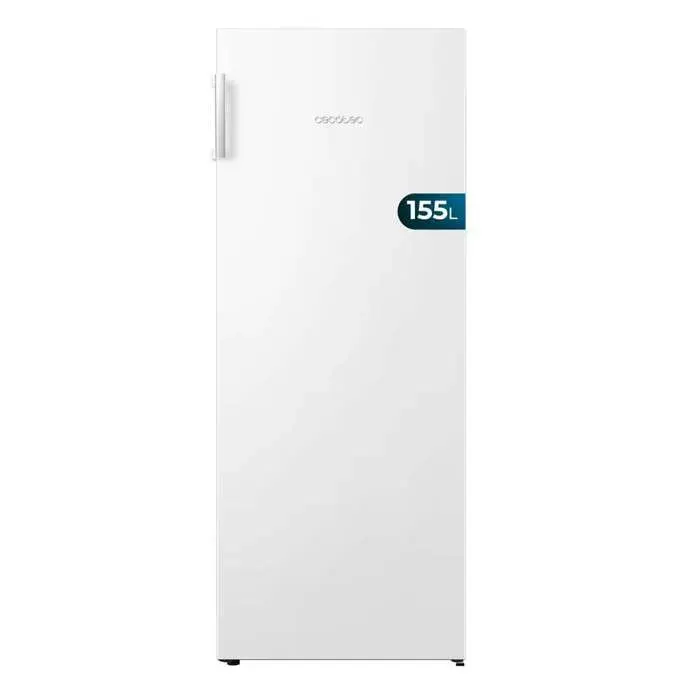 Cecotec Congélateur Vertical de 155 Litres Bolero CoolMarket UF 155 White E. Faible Consommation Total No Frost Porte