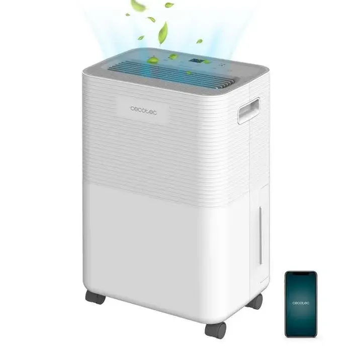 Cecotec Déshumidificateur BigDry 8000 Expert Connected. 16 L/jour réservoir amovible de 2 L contrôle via Wifi fonction de