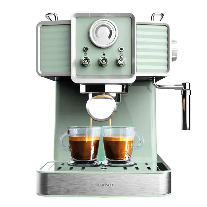 Cecotec Express Power Espresso 20 Tradizionale Light Green. 1350 W Espresso et Cappucicno 20 bars et thermoblock