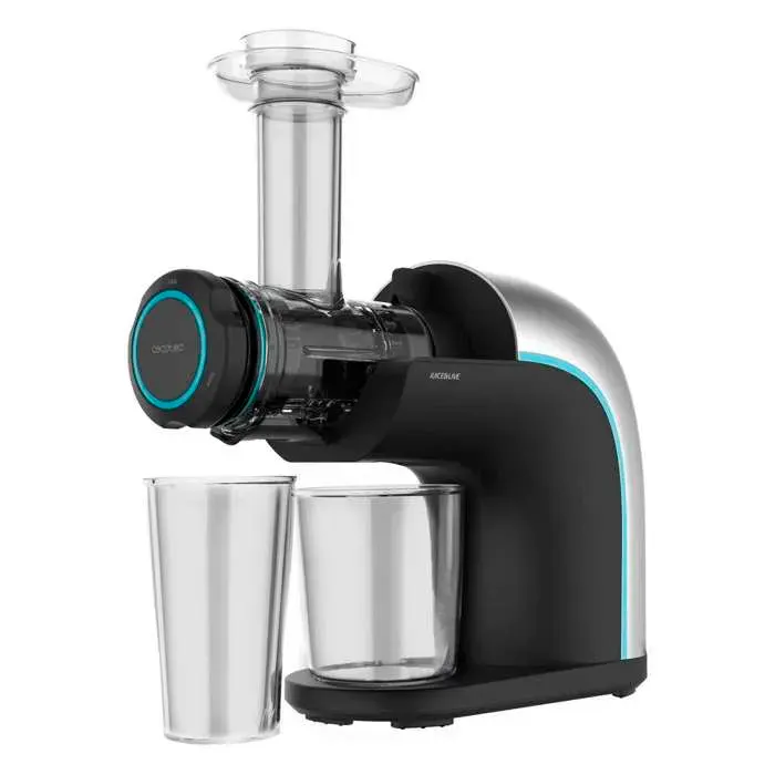 Cecotec Extracteur de jus Juice&Live 2000 EasyClean. 150 W Filtre facile à nettoyer vitesse lente 70 tr/min régulateur de