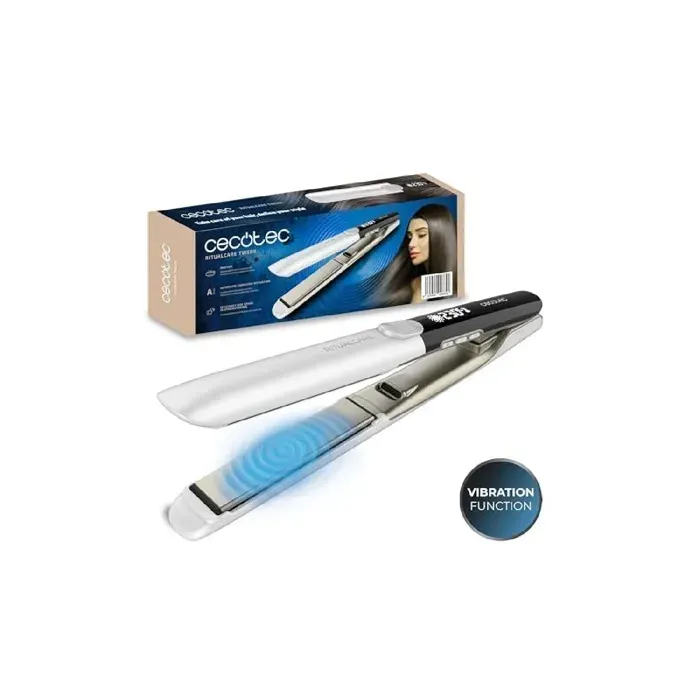 Cecotec Fers à lisser à fil étroit Plancha de cheveux RitualCare Twerk. Plancha avec vibration pour une distribution uniforme