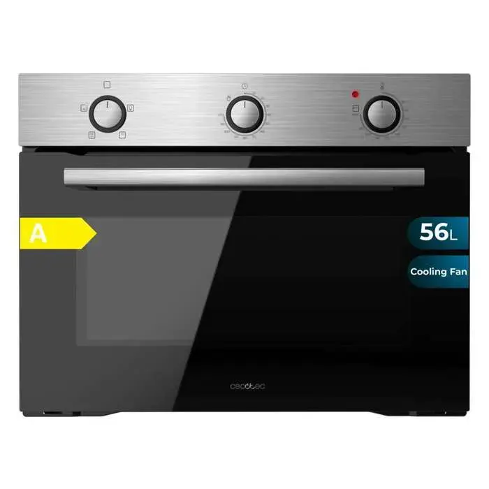 Cecotec Four Encastrable 45 cm Bolero Hexa C134500 Inox A. 2600W Capacité de 56L Faible Consommation 4 Fonctions Minuterie