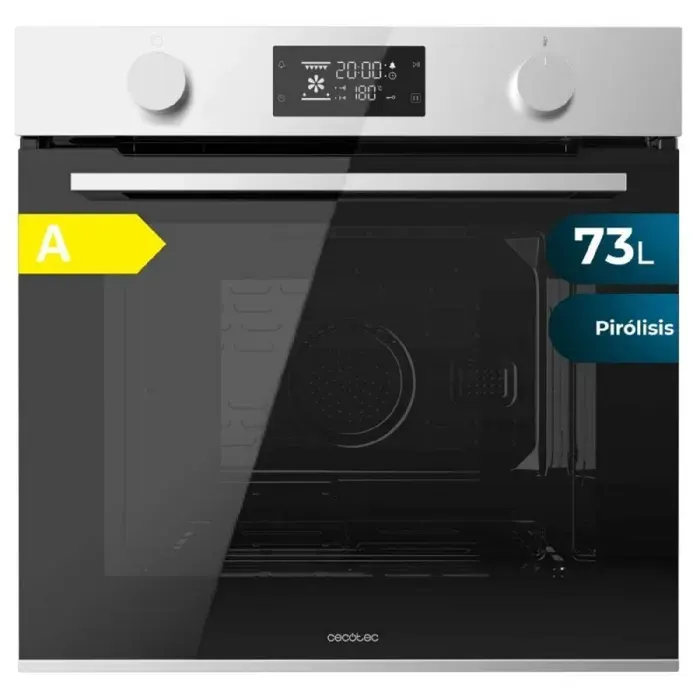 Cecotec Four encastrable pyrolyse Bolero Hexa P526000 Line A.Four pyrolyse capacité de 73 L 9 fonctions classe A