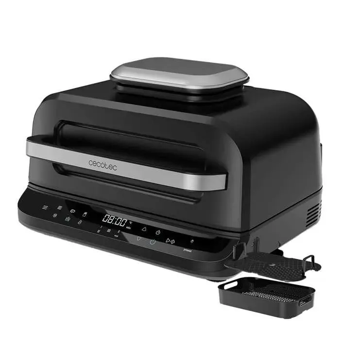 Cecotec Friteuse à Air Grill sans Huile de 6 L Cecofry FireDome 6000. 2400 W 6 Modes de Cuisson et 4 Niveaux Grill