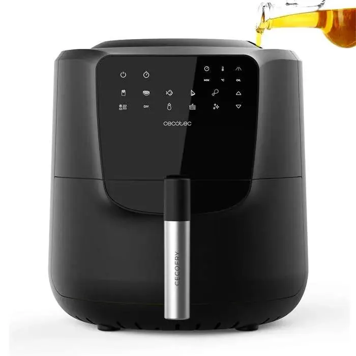 Cecotec Friteuse à air sans huile de 55 L avec pulvérisateur Air Fryer Cecofry Rain M. 1550 W Pulvérisation Automatiqu