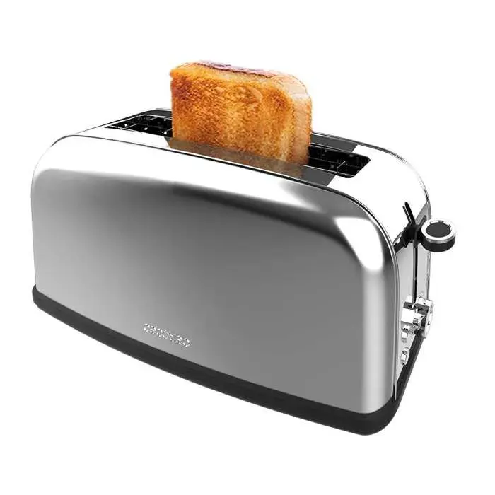 Cecotec Grille-pain Vertical 1 Fente Longue Toastin time 850 Inox Long Lite. 850 W 2 Tranches de Pain Fente Large de 38 cm