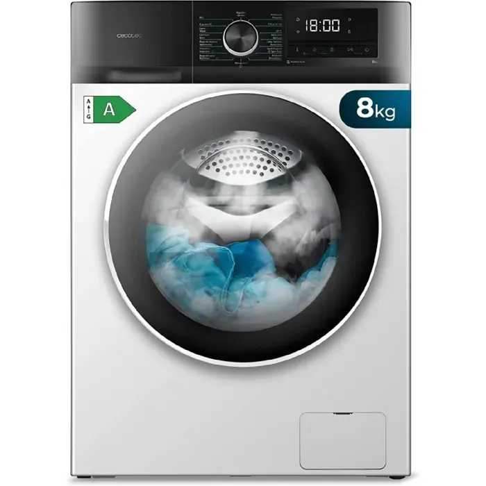 Cecotec Lave-linge Bolero DressCode 8500 Inverter A — coloris Blanche