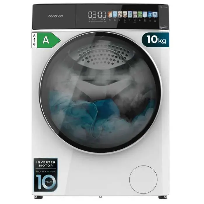 Cecotec Lave linge Frontal Bolero DressCode 10900 Autodose Inverter FullColor A Machine à laver 10kg 1400 trmin écran 103