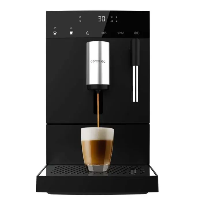 Cecotec Machine à Café Superautomatique Compacte avec Mousseur Cremmaet Compact Elite. 1350W 19 Bars Système Thermoblock