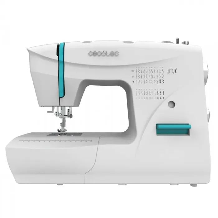 Cecotec Machine à coudre BelleCouture 6600. Machine à coudre avec 66 points intégrés boutonnières en 4 étapes pied-de-biche