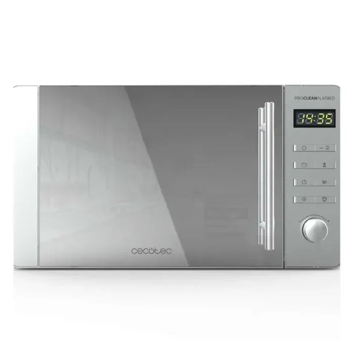Cecotec Micro-ondes Avec Gril Proclean 5120 Flatbed Mirror. Capacité 20L 700W 5 niveaux gril de 800W 8 programmes