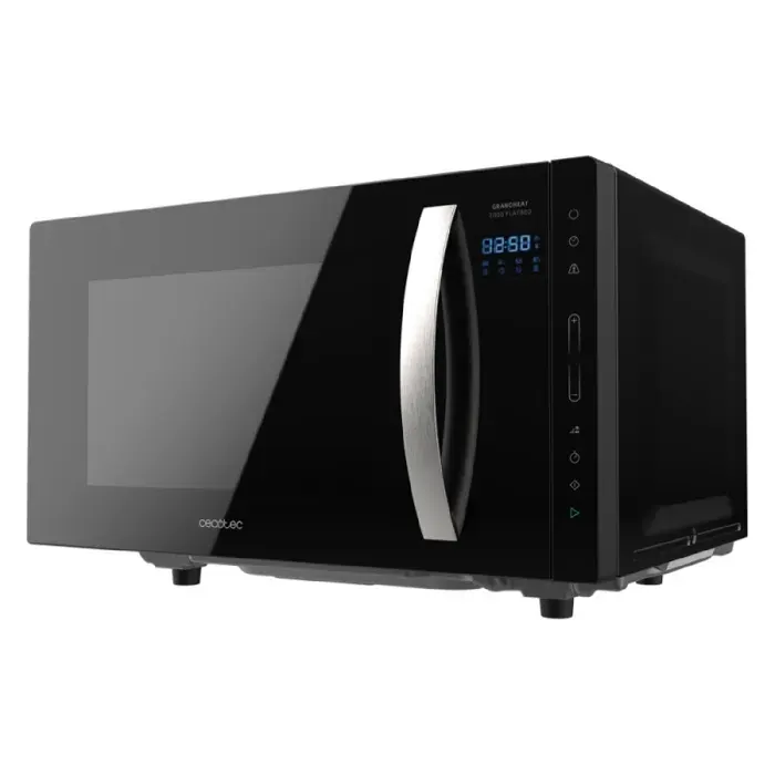 Cecotec Micro-ondes sans plaque GrandHeat 2300 Flatbed Touch Black. Capacité 23 litres Puissance 800 W 8 fonctions préréglées