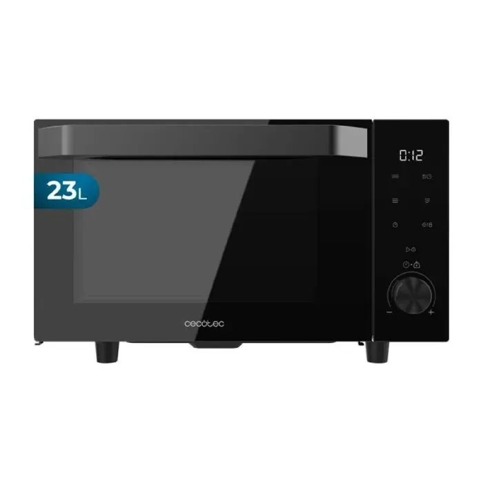 Cecotec Micro-ondes sans Plateau Proclean 6040 Flatbed Door. 800W 23L Porte Rabattable 10 Niveaux de Puissance 8 Programmes