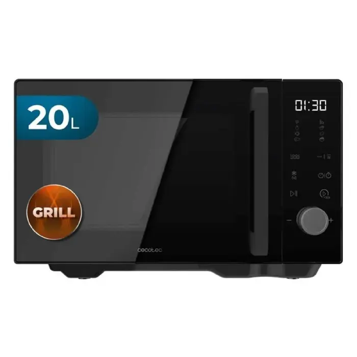 Cecotec Micro-ondes sans Plateau Proclean Flatbed Inverter Pro Black. 800W 20L Technologie Inverter et Flatbed Cuisson