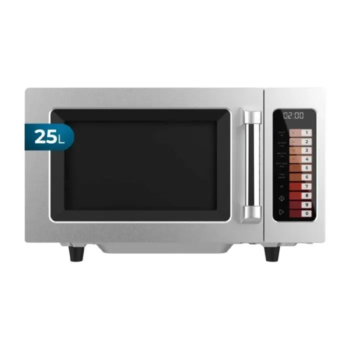 Cecotec Micro-ondes sans Plateau Professionnel - 25L - FlatPro 2500 Touch. 1000W Magnétron Boutons Tactiles Minuterie 60min