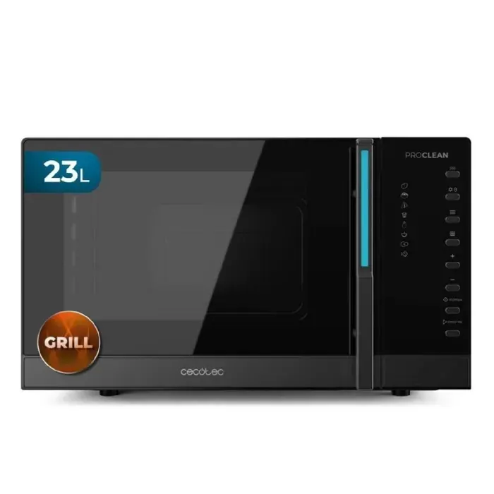 Cecotec Micro-ondes Tactile avec Grill de 23L Proclean 6120. 800W et 1000W de Grill Numérique Cuisson Uniforme 5 Niveaux