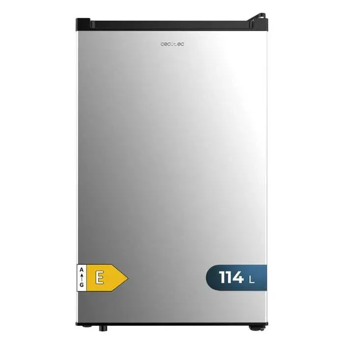 Cecotec Mini Réfrigérateur Bolero CoolMarket TT 114 L Inox.Mini Frigo Capacité de 114L design compact classe E dégivrage